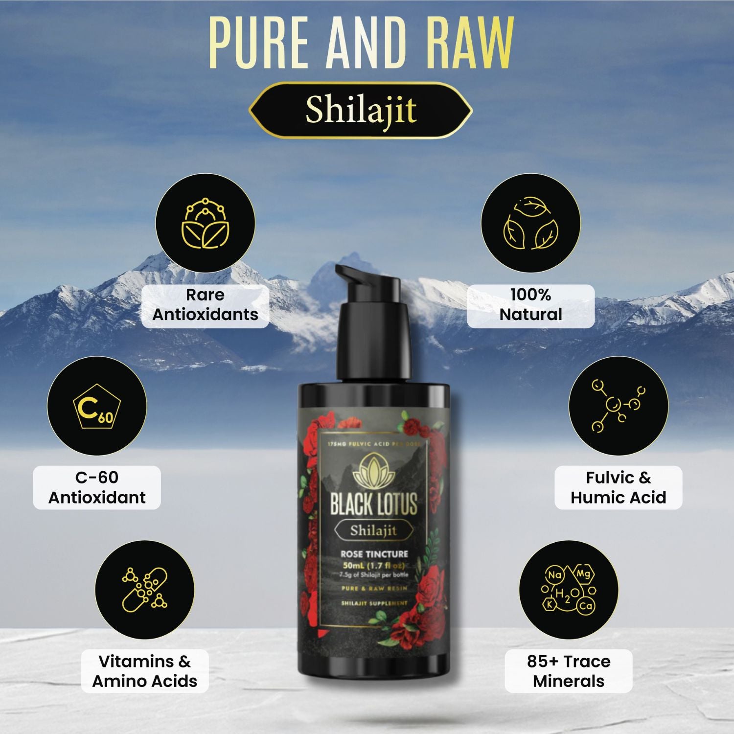 Rose Shilajit Tincture