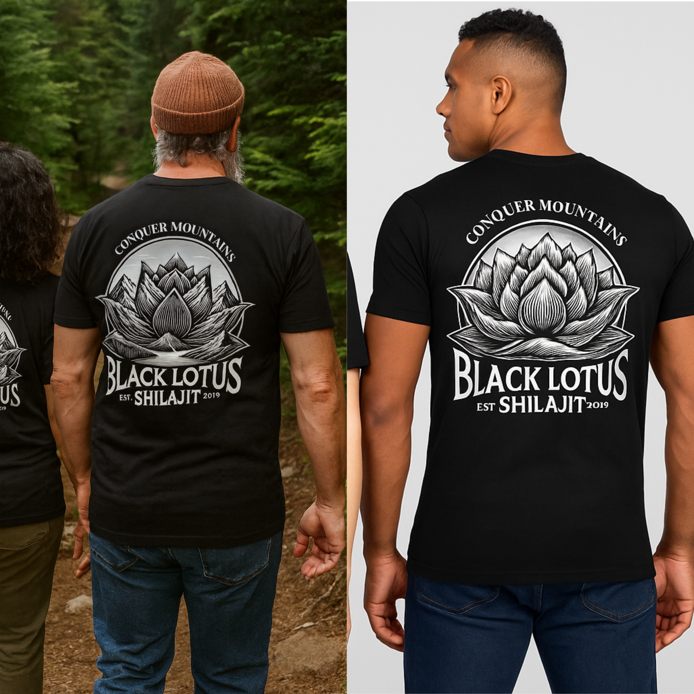 Organic Black Lotus T-Shirt