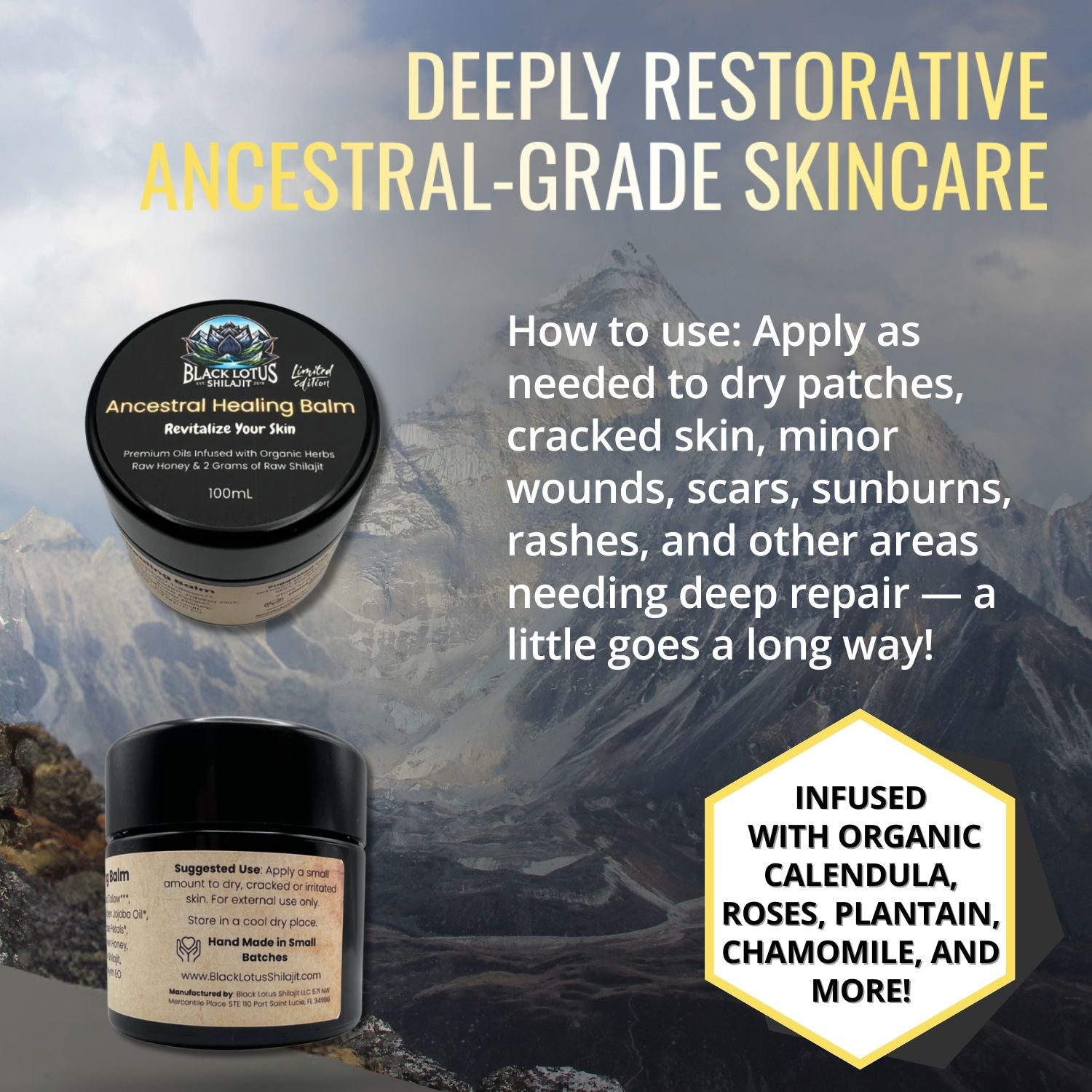 Ancestral Healing Balm - Herbal Shilajit Salve