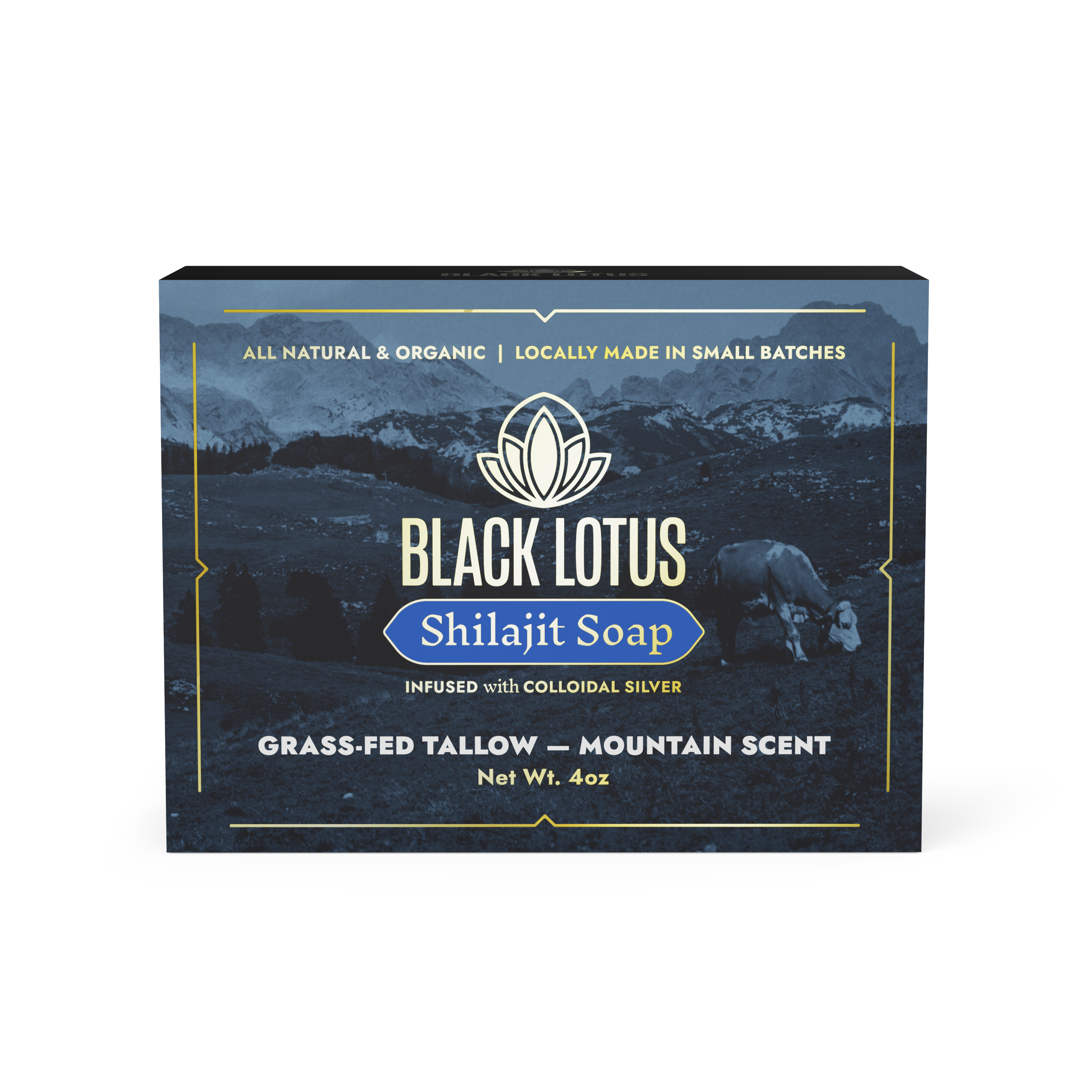 Pure Shilajit Grass-fed Tallow Soap: Unscented, Mountain Rose, or Mountain Scent