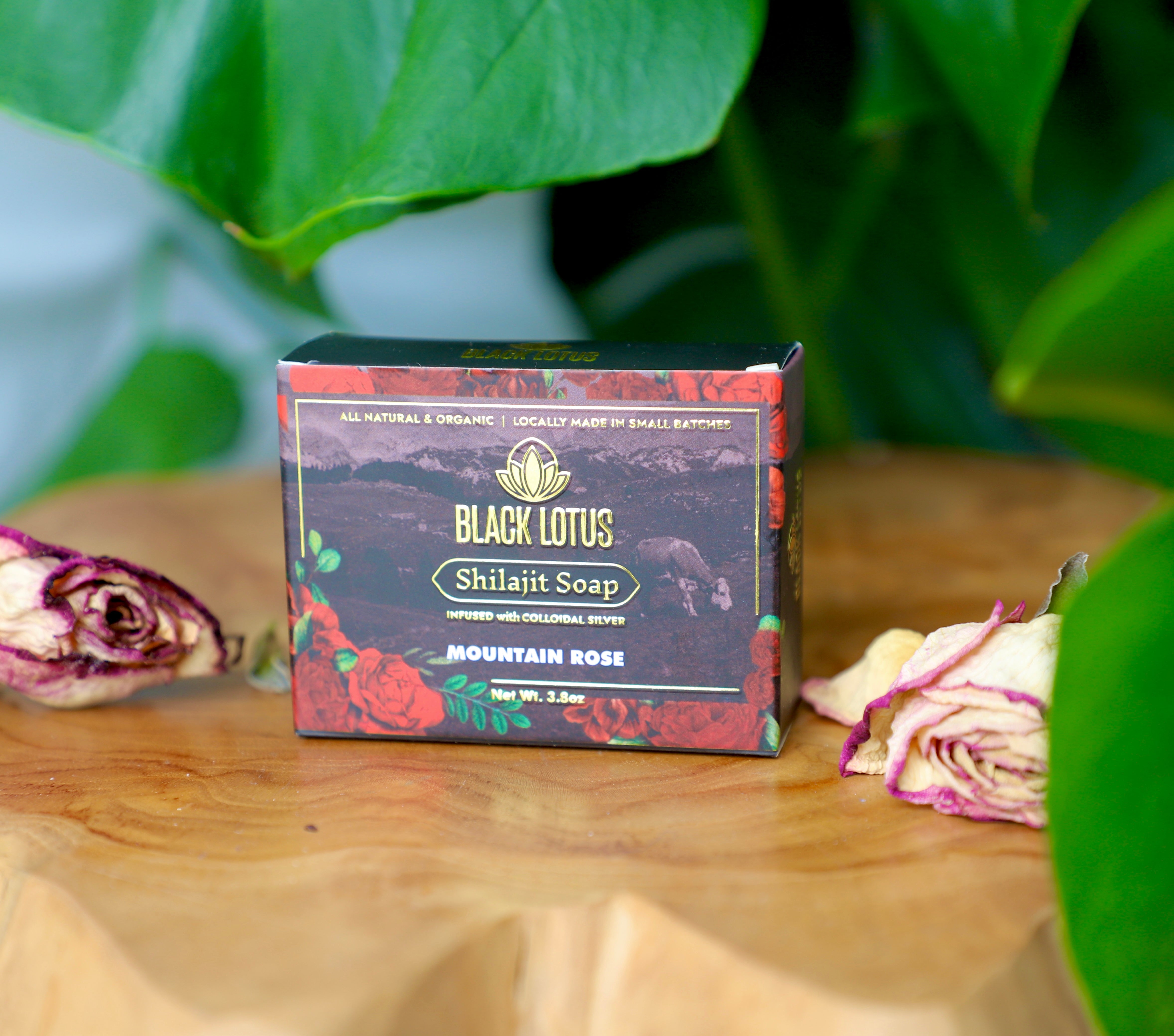 Pure Shilajit Grass-fed Tallow Soap: Unscented, Mountain Rose, or Mountain Scent