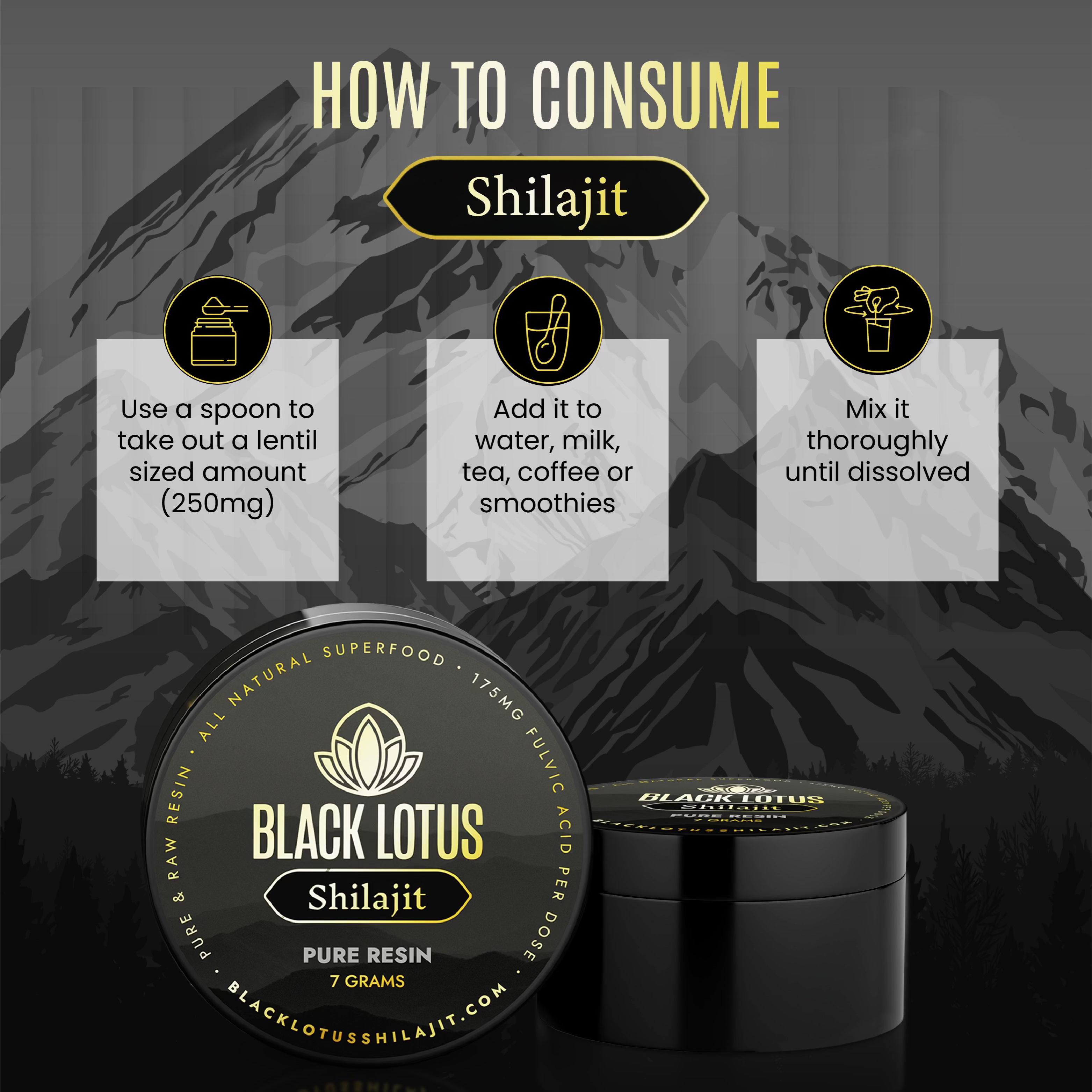 Pure Shilajit Resin