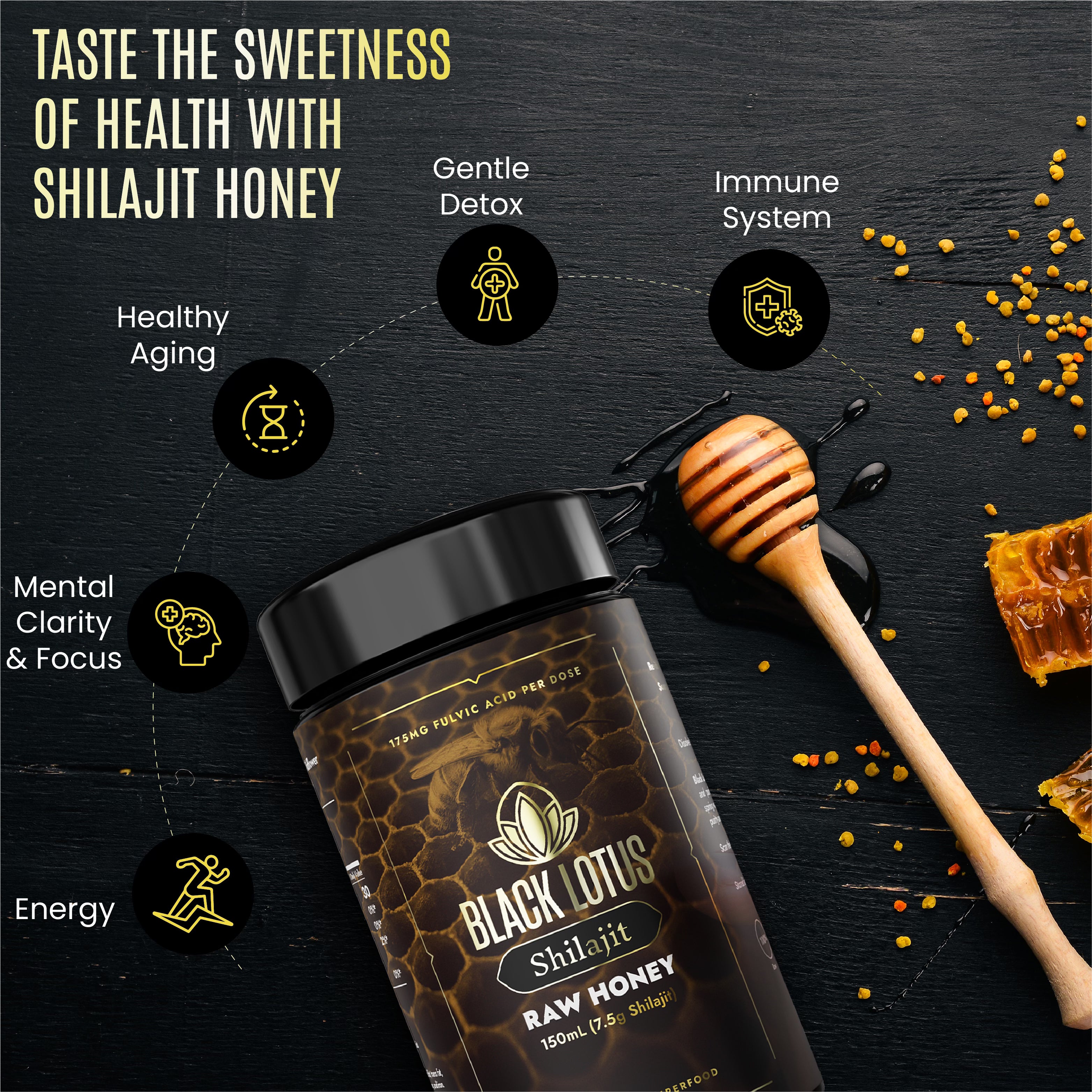 Pure Shilajit Honey