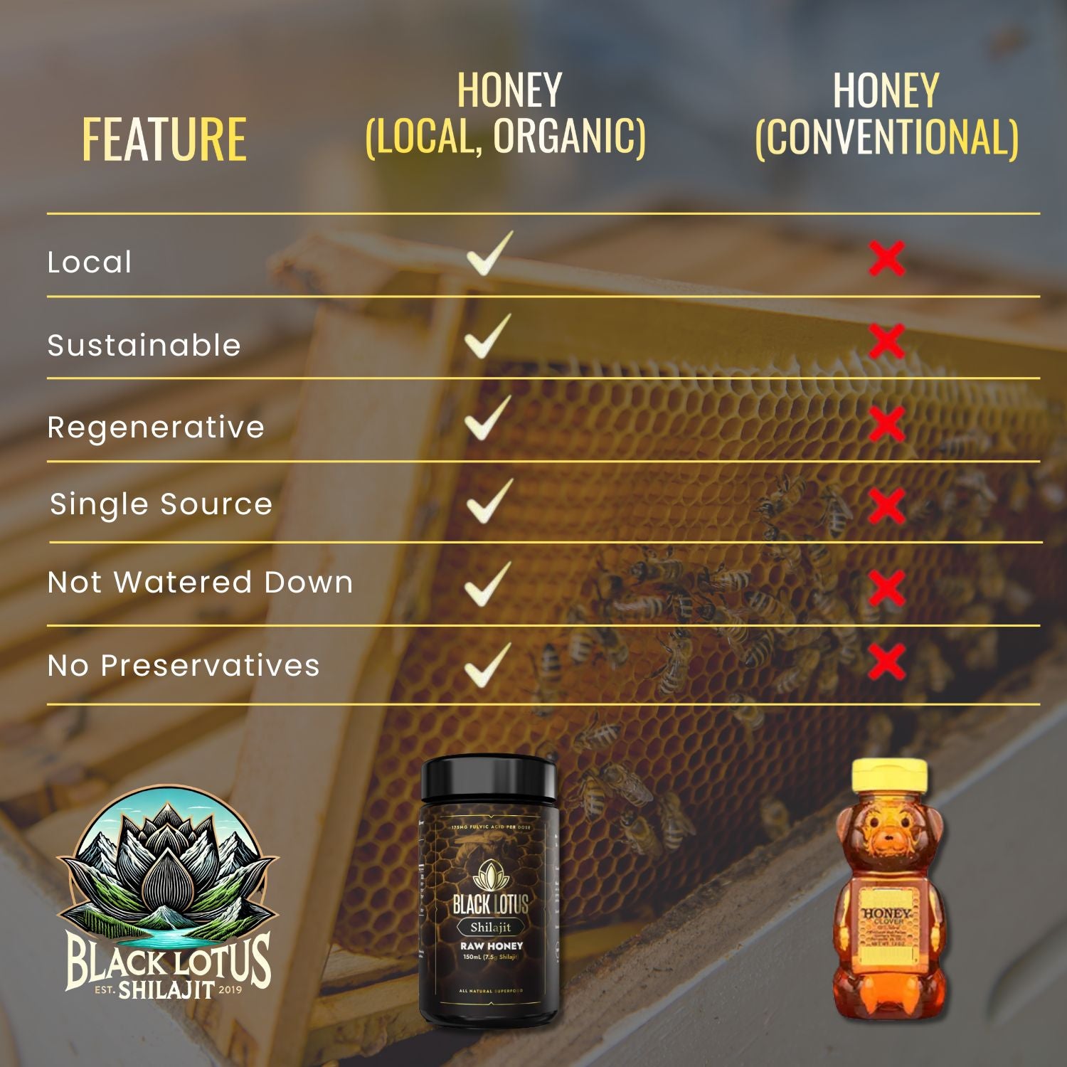 Pure Shilajit Honey
