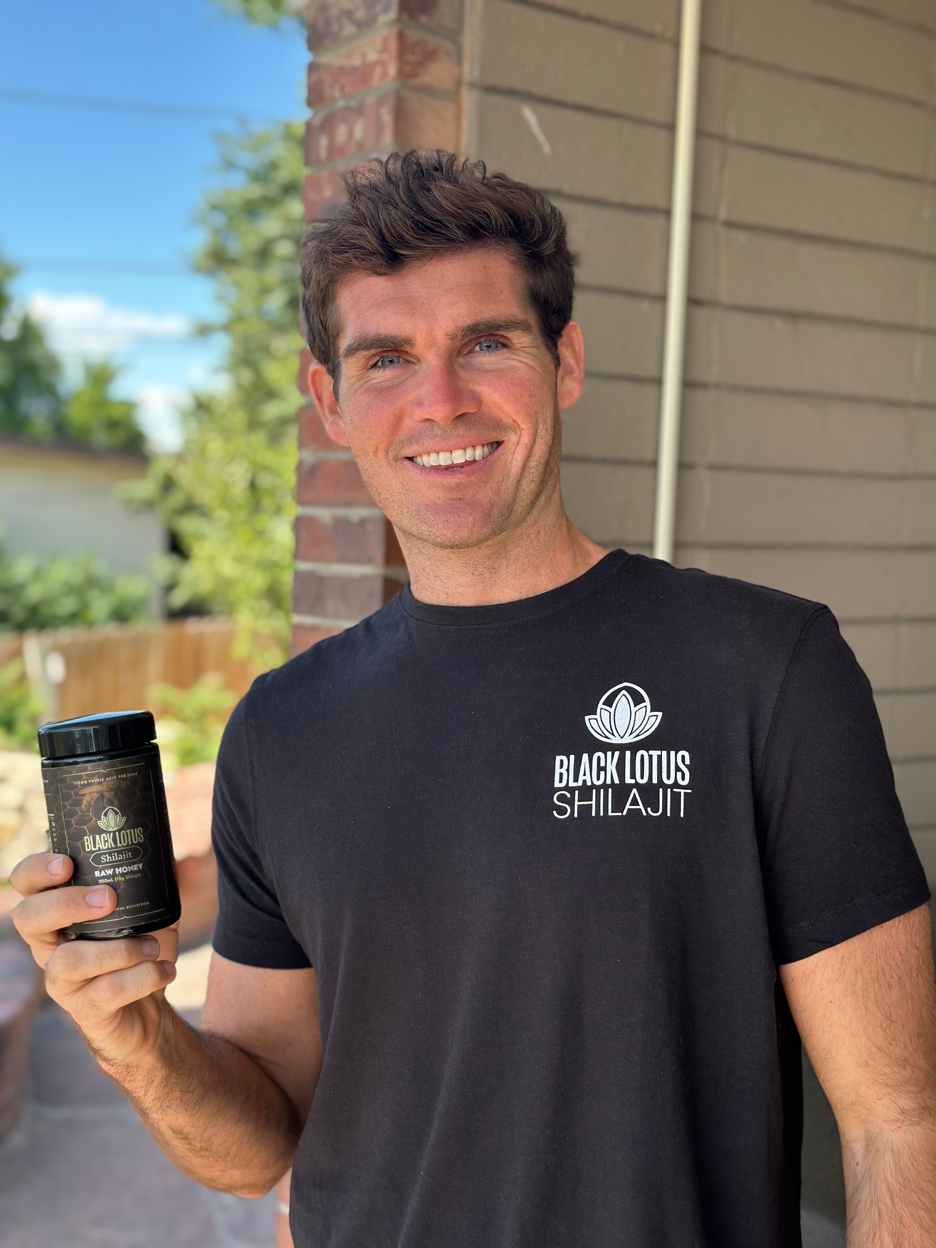 Man holding Black Lotus Shilajit