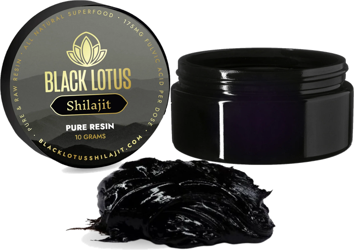 Black Lotus Shilajit pure resin jar